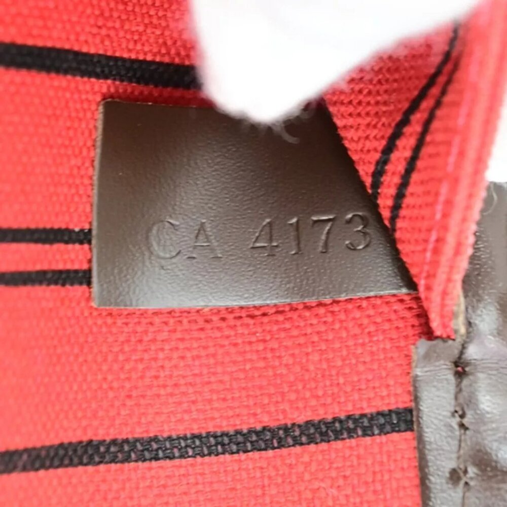 LOUIS VUITTON Neverfull MM Shoulder Tote Bag Damier Leather - Picture 10 of 16